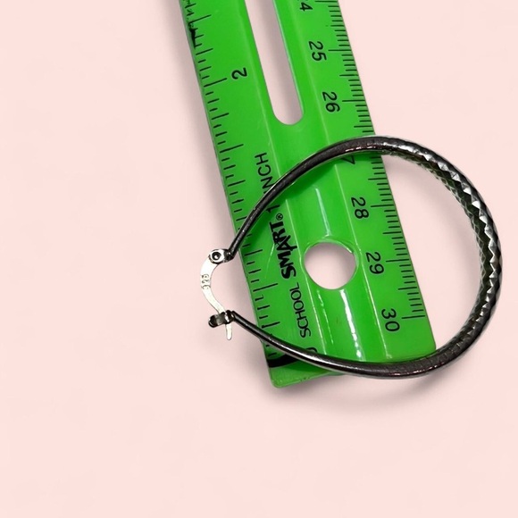 Teardrop Sterling Silver Earrings - Picture 6 of 6